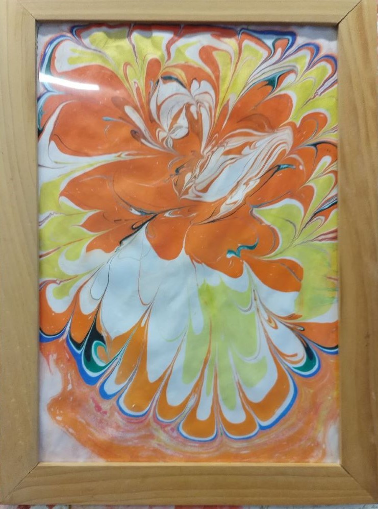 «Картинка в технике Эбру»