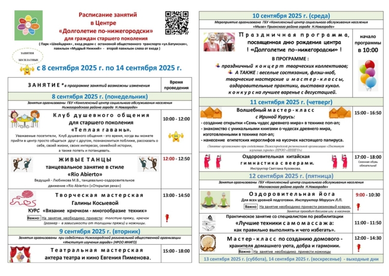 Долголетие по-нижегородски