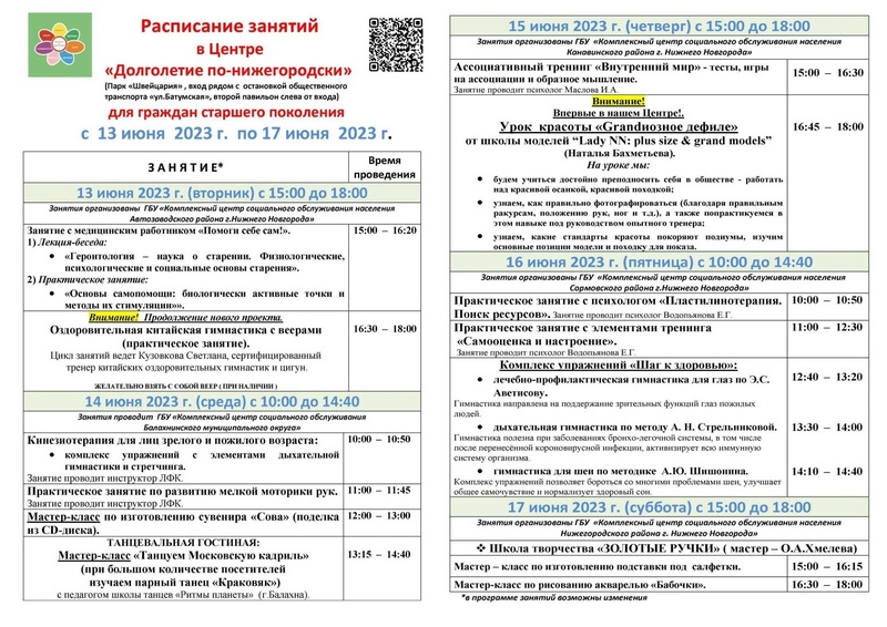 Долголетие по-нижегородски